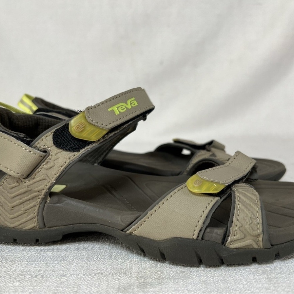 Teva Tan and Lime Sandals